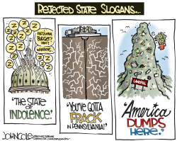 LOCAL PA  REJECTED STATE SLOGANS  by John Cole