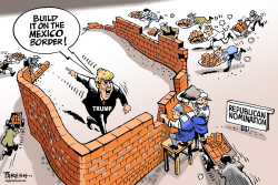 WALL TO STOP TRUMP by Paresh Nath