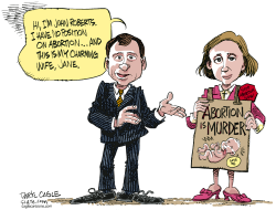 ROBERTS AND HIS WIFE  by Daryl Cagle