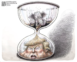 TIME'S RUNNING OUT by Adam Zyglis