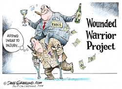WOUNDED WARRIOR SCANDAL  by Dave Granlund