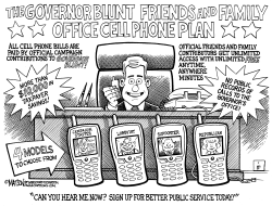GOVERNOR MATT BLUNT'S OFFICE CELL PHONE PLAN by R.J. Matson