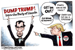 TRUMP AND PROTESTERS  by Dave Granlund