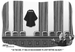 CONGRESS DECIDES TO RETIRE JUSTICE SCALIA'S SEAT by R.J. Matson