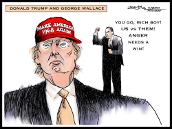 TRUMP AND GEORGE WALLACE by J.D. Crowe