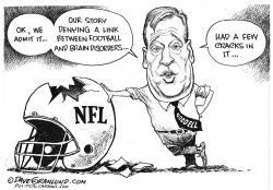 NFL AND BRAIN DISORDERS  by Dave Granlund