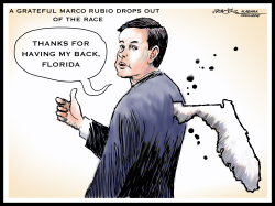 FLORIDA HAS MARCO RUBIO'S BACK by J.D. Crowe