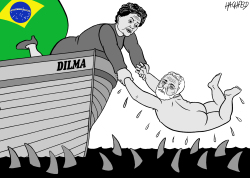 DILMA RESCUES LULA by Rainer Hachfeld