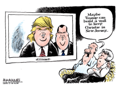TRUMP AND CHRISTIE  by Jimmy Margulies