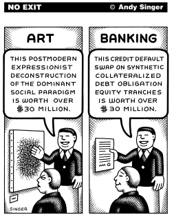 ART VERSUS BANKING by Andy Singer