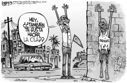 OBAMA Y LA OLA EN CUBA by Rick McKee