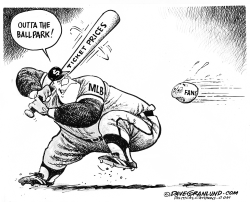 MLB TICKET PRICES by Dave Granlund