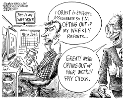 OPT OUT MOVEMENT by Adam Zyglis