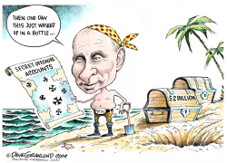 PUTIN AND OFFSHORE ACCOUNTS  by Dave Granlund
