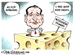 WISCONSIN PRIMARY AND CRUZ  by Dave Granlund