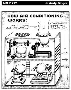 HOW AIR CONDITIONING WORKS by Andy Singer