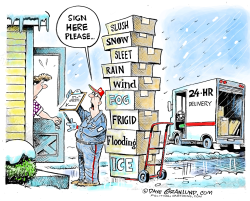 SPRING WEATHER DELIVERY  by Dave Granlund