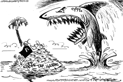 OFF SHORE TAX HAVENS by Milt Priggee