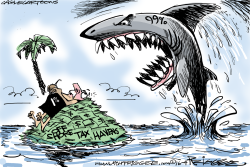 OFF SHORE TAX HAVENS  by Milt Priggee