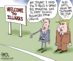 RAUNER NEEDS TRUMP WALL LOCAL-IL  by Gary McCoy