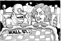 WALL STREET HOOKED UP WITH HILLARY   by Monte Wolverton