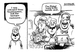 MIDDLE SEAT ON AIRLINES by Jimmy Margulies