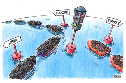 Traffic of migrants by Gatis Sluka