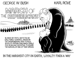 MARCH OF THE REPUBLICANS by R.J. Matson