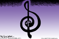 PRINCE -RIP  by Milt Priggee
