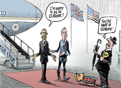  OBAMA IN THE UK by Patrick Chappatte