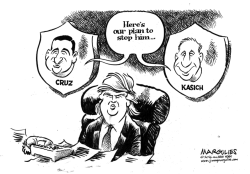 CRUZ AND KASICH VS TRUMP by Jimmy Margulies