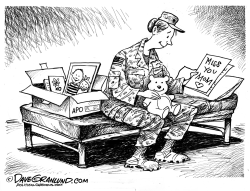 MOMS IN US MILITARY  by Dave Granlund