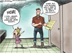 UNSAFE BATHROOM by Kevin Siers