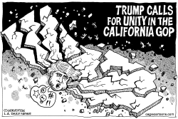 LOCAL-CA TRUMP CALLS FOR UNITY by Monte Wolverton