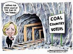 HILLARY AND COAL COUNTRY  by Dave Granlund