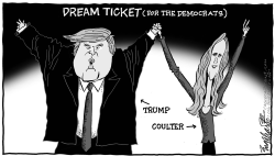 TRUMP AND COULTER by Bob Englehart