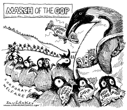 MARCH OF THE GOP by Sandy Huffaker