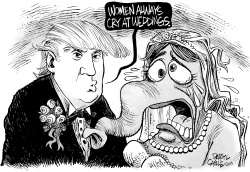 TRUMP WEDDING PICTURE by Daryl Cagle