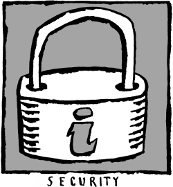 INFORMATION SECURITY ICON by Chris Slane