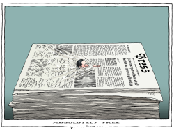 SWIMMING THROUGH AN ABSOLUTELY FREE PRESS by Joep Bertrams