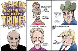EARLY ENDORSEMENTS FOR TRUMP by Bruce Plante