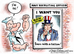 Navy and tattoos  by Dave Granlund