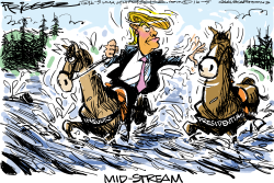 TRUMP TROTTER  by Milt Priggee