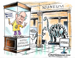 BERNIE AND FOSSILS  by Dave Granlund