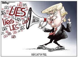 TRUMP MEGAPHONE  COLOR by Bill Day