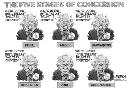 BERNIE SANDERS AND THE FIVE STAGES OF CONCESSION by R.J. Matson