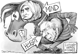 DEMOCRAT HEARTS AND MINDS by Daryl Cagle