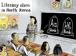 NORTH KOREAN EDUCATION by Patrick Chappatte
