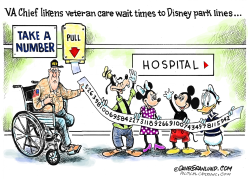 VA WAIT TIMES AND DISNEY  by Dave Granlund