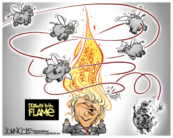 GOP DRAWN TO THE FLAME  by John Cole